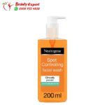 neutrogena spot controlling facial wash