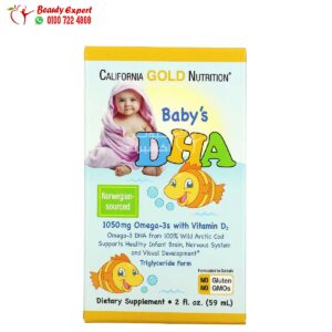 California Gold Nutrition Baby's DHA, Omega-3s with Vitamin D3, 1,050 mg 2 fl oz (59 ml)