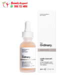 The ordinary lactic acid serum exfoliates skin