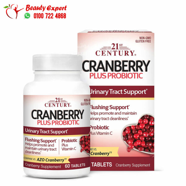 21st century cranberry plus probiotic 60 tablets for urinary tract health support