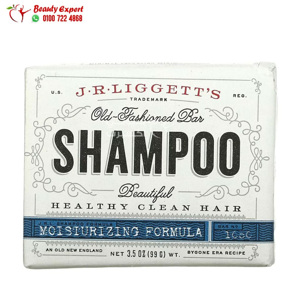 شامبو طبيعي بار لجميع أنواع الشعر 99 جم - J.R. Liggett's, Old-Fashioned Bar Shampoo, Moisturizing Formula, 3.5 oz (99 g)
