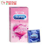 واقي دوركس للرجال بنكهة اللبان والفقاعات 10 كندوم - Durex Bubble-gum Flavoured Condoms For Men