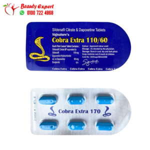 cobra tablets Extra Blue 170 for Erection for Men 6 Tablets