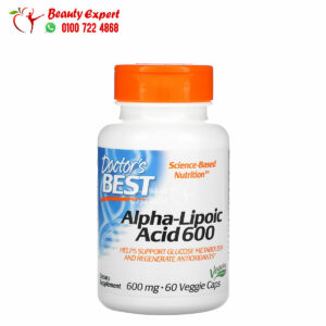 حبوب الفا ليبويك أسيد المضادة للأكسدة دكتورز بيست 600 مجم 60 كبسولة Doctor’s Best Alpha-Lipoic Acid