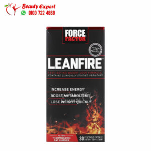leanfire حبوب لفقدان الوزن فورس فاكتور‏ 30 كبسوله نباتية Force Factor LeanFire Fast-Acting Weight Loss Formula