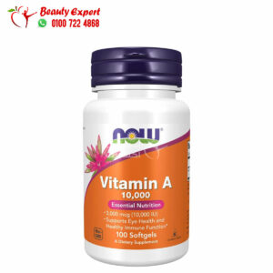 NOW Foods vitamin a pills 10,000 IU for immune system support 100 Softgels