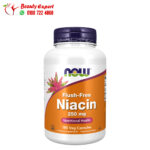 حبوب النياسين فلاش فري لدعم الصحة العامة ناو فودز 250 ملجم 180 كبسولة Now Foods Niacin free flush