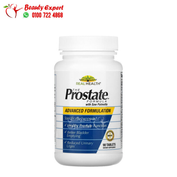 دواء الساو بالميتو لدعم صحة البروستاتا ريل هيلث 90 قرص Real Health the Prostate Formula with Saw Palmetto