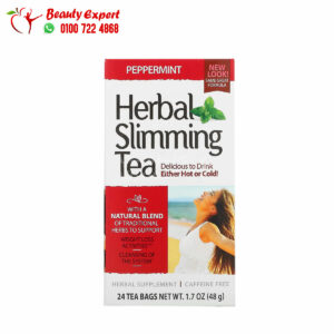 شاي الاعشاب للتخسيس نكهة النعناع خالٍ من الكافيين 21 سينشري 24 كيس شاي (48 جم) 21st Century Herbal Slimming Tea Peppermint