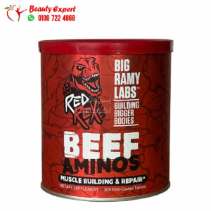 بيف امينو ريد ريكس لبناء العضلات 300 كبسولة BEEF AMINOS RED REX