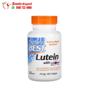 مكمل غذائي لوتين وزياكسانثين لدعم صحة العين والمناعة من دكتورز بيست 20 مجم 180 كبسولة جيلاتينية – Doctor’s Best Lutein with Lutemax 2020, 20 mg, 180 Softgels