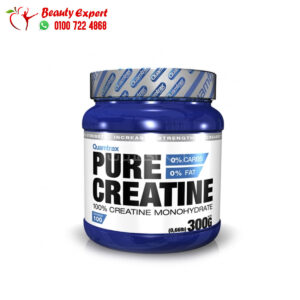 بودر كرياتين مونوهيدرات لبناء العضلات 300 جم Quamtrax Pure 100% Creatine Monohydrate -100Serv.-300G