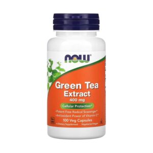 Now foods green tea extract capsules for weight loss 400 mg - 100 veg capsules