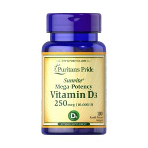 Puritan's pride vitamin d3 10000 iu for building and maintaining strong bones - 100 tablets