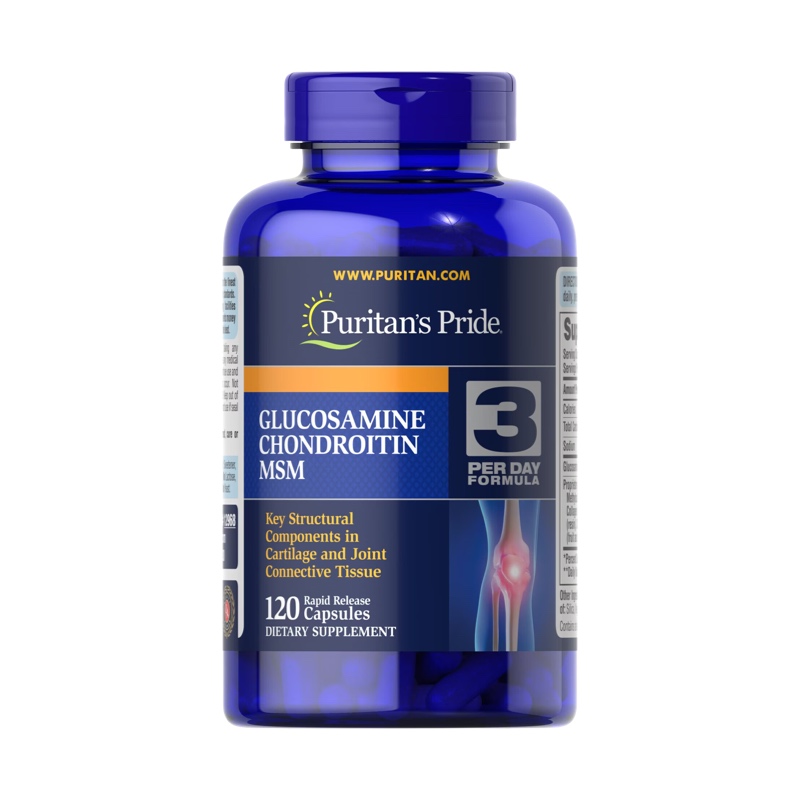 VI186-1 Puritan's pride glucosamine chondroitin msm joint healer - 120 tablets