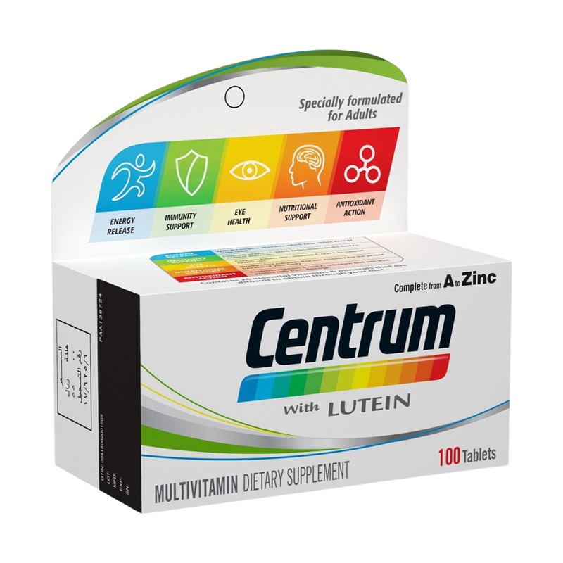 Centrum lutein tablets - 100 tablets