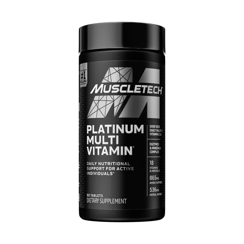 Platinum multivitamin tablets from muscletech - 90 capsules