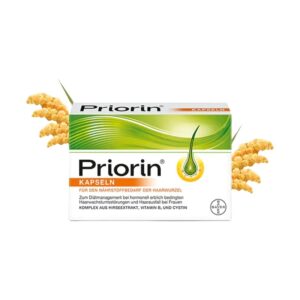 Bayer Priorin hair growth capsules for healthy hair 120 capsules