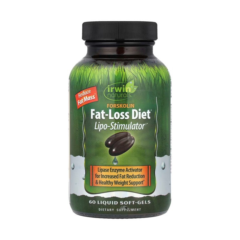 VI375 Irwin naturals forskolin weight loss and fat burn - 60 liquid soft gels