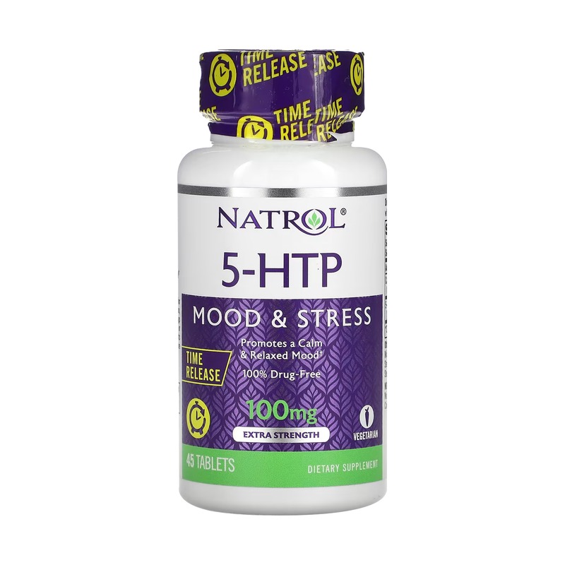 Natrol 5-HTP mood and stress Time Release Extra Strength 100 mg 45 Tablets