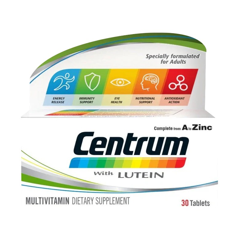 Centrum with lutein tablets - 30 tablets