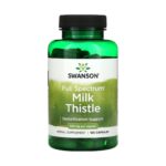 Swanson Milk Thistle Capsules digestive health capsules 100 Capsules