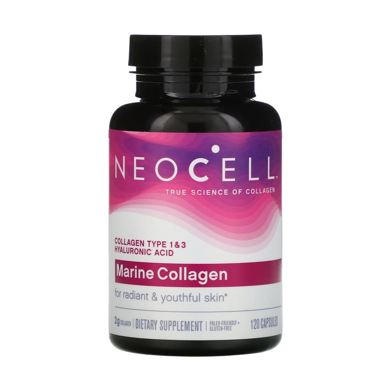 NeoCell Marine Collagen Capsules to support healthy skin, hair and nails 120 Capsules 