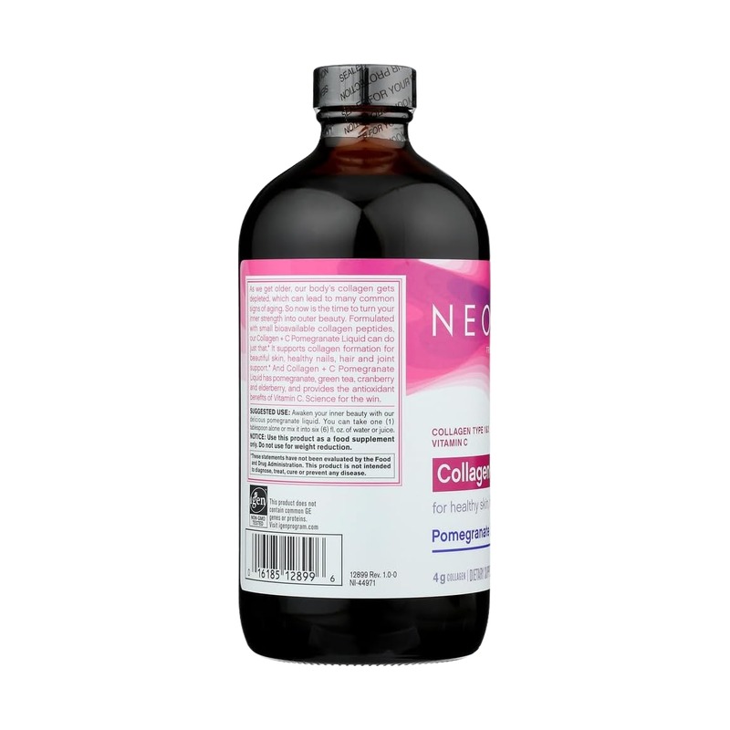 NeoCell Collagen liquid+ C Pomegranate Liquid to support healthy skin, hair and nails 4 g  16 fl oz (473 ml) 
