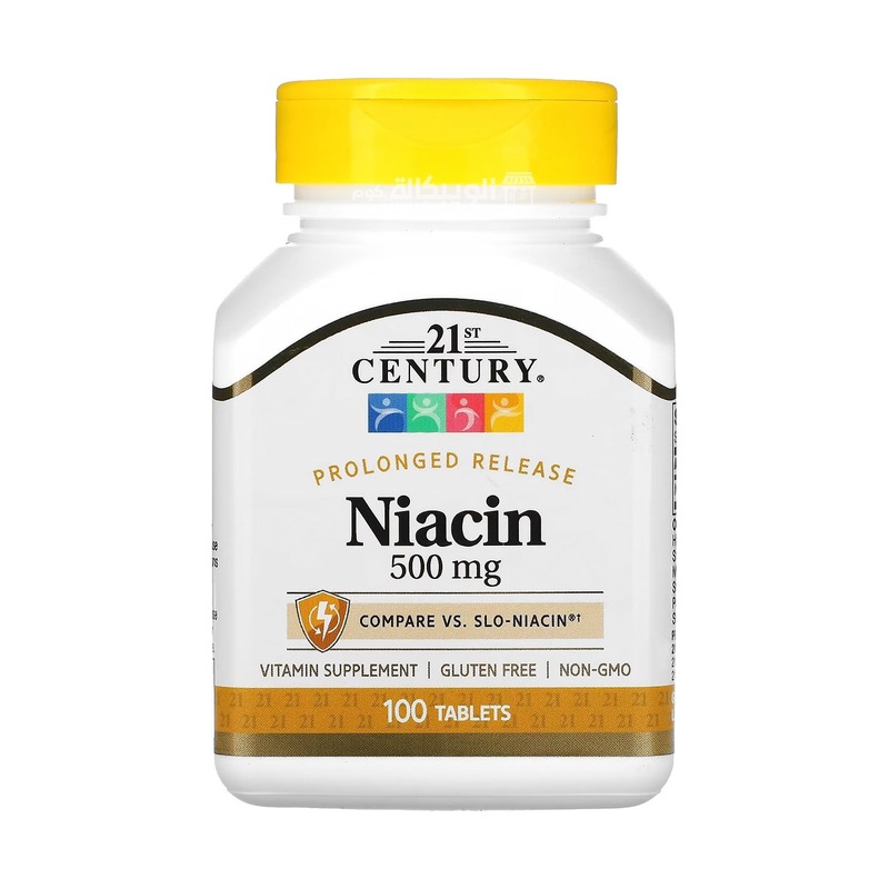 21st Century Niacin 500 mg tablet for energy and circulatory support - 100 tablets