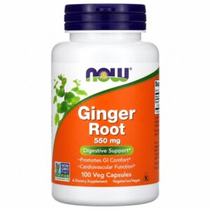 Ginger root pills for gastrointestinal comfort and cardiovascular function - 100 pills