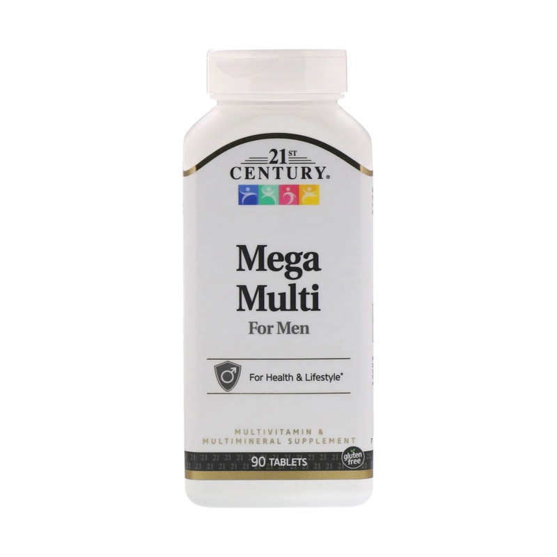 ملتي فيتامين ميجا للرجال من 21 سينتري‏ لدعم الصحة العامة 90 قرصًا - 21st Century Mega Multi for Men Multivitamin Multimineral 