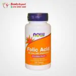 فوليك اسيد مستورد للحامل من ناو فودز 250 قرص | Now Foods Folic Acid Tablets 250 tablets