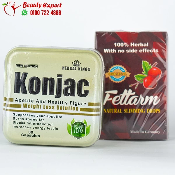 كورس كونجاك للتخسيس konjac +نقط فيتارم للتخسيس