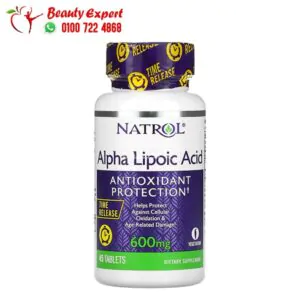 Natrol Alpha Lipoic Acid Time Release 600 mg 45 Tablets