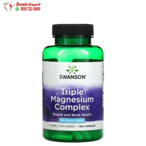 Swanson Triple Magnesium Complex 400 mg 100 Capsules