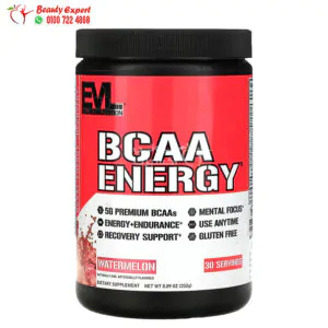 bcaa مكمل EVLution Nutrition BCAA ENERGY, Watermelon, 8.89 oz (252 g)