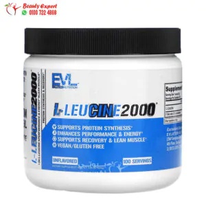 مكمل اللوسين EVLution Nutrition L-Leucine2000, Unflavored, 7.05 oz (200 g)