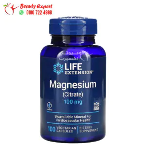 Life Extension magnesium citrate tablets for cardiovascular health