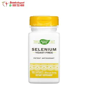 selenium دواء - Nature's Way Selenium 200 mcg 100 Capsules