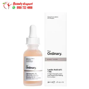 The ordinary lactic acid serum exfoliates skin