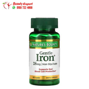 ناتشرز باونتي حبوب جنتل أيرون للانيميا 28 ملجم 90 كبسولة Nature's Bounty Gentle Iron 28 mg