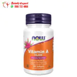 NOW Foods vitamin a pills 10,000 IU for immune system support 100 Softgels