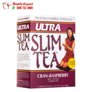 Hobe Labs Ultra Slim Tea Cran-Raspberry to Promote Digestion and Weight Loss Without Caffeine 24 Tea Bags (48 g) Ingredients 