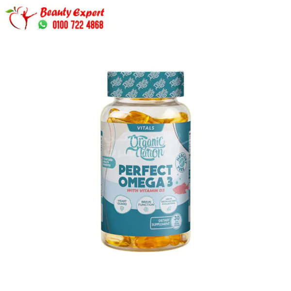 Perfect Omega 3 with Vitamin D3 to Support Overall Health Organic Nation 30 Capsules