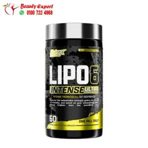 حبوب ليبو 6 بلاك للتخسيس وحرق الدهون 60 كبسولة nutrex lipo-6 black intense ultra concentrate 60 caps